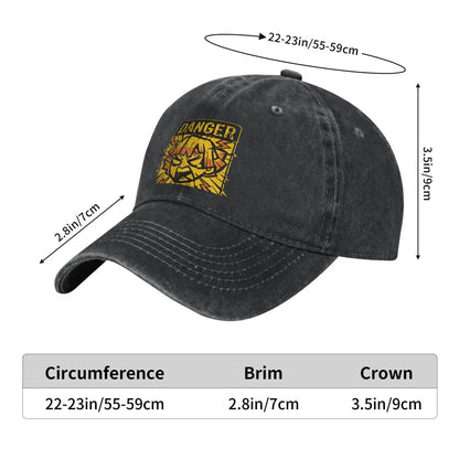 Demon Slayer Baseball Caps Casual Denim Washed Kamado