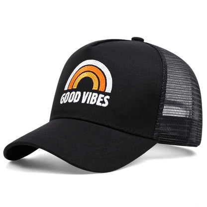 GOOD Vibes Women Men Printing Baseball Cap