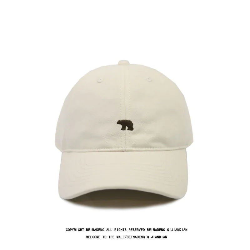 Fashion Baseball Cap For Women And Men Embroidery Polar Bear Hip Hop Snapback Caps