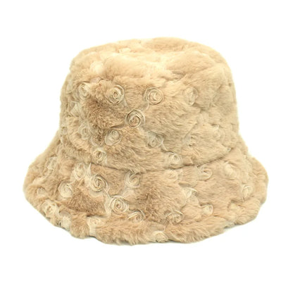 Winter Bucket Hat Women's Fashion Leopard Panama Warm Hat For Women