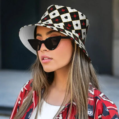 Poker Card Royal Poker Fisherman Cap Hip Hop Gorras