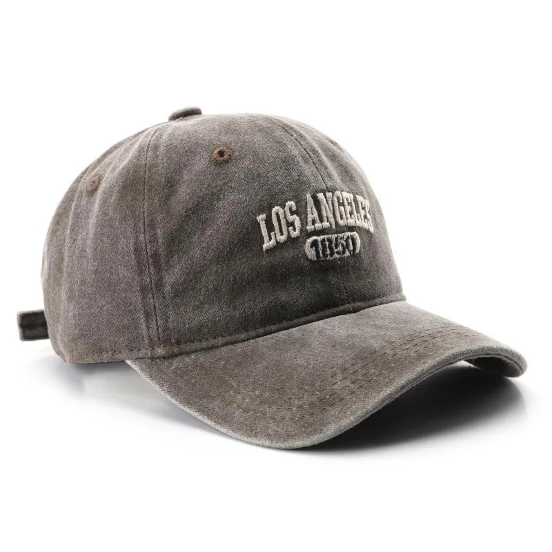 Cotton Soft Top Hats Unisex Los Angeles Embroidery Baseball Cap
