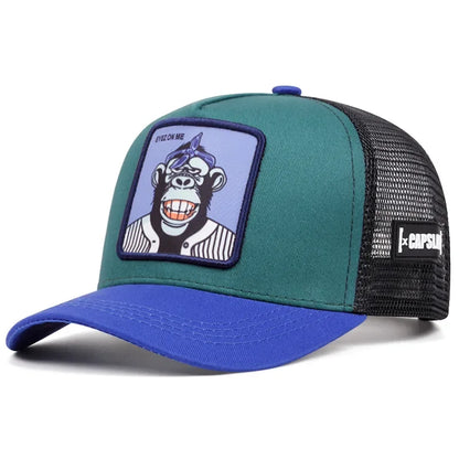 Spring Summer Cartoon Animal Embroidery Baseball Cap For Men Women