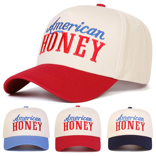 Unisex American Honey Letter Embroidery Baseball Caps Spring and Autumn Outdoor
