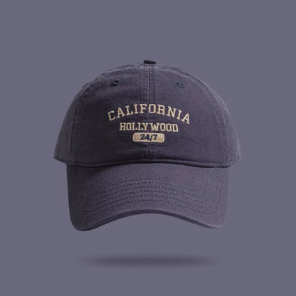 Korean INS Letter Embroidered Cotton Baseball Cap