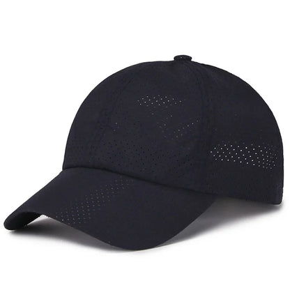 New Summer Men Women Snapback Quick Dry Mesh Baseball Cap Sun