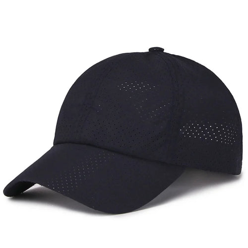 New Summer Men Women Snapback Quick Dry Mesh Baseball Cap Sun