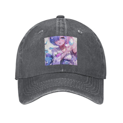 Re Zero REM Denim Fabric Cap Casual Baseball Caps