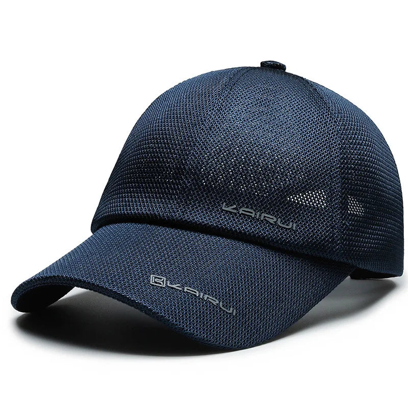 KAIRUI Breathable Full Mesh Hat Men's Trendy Baseball Hat Hip Hop Hat