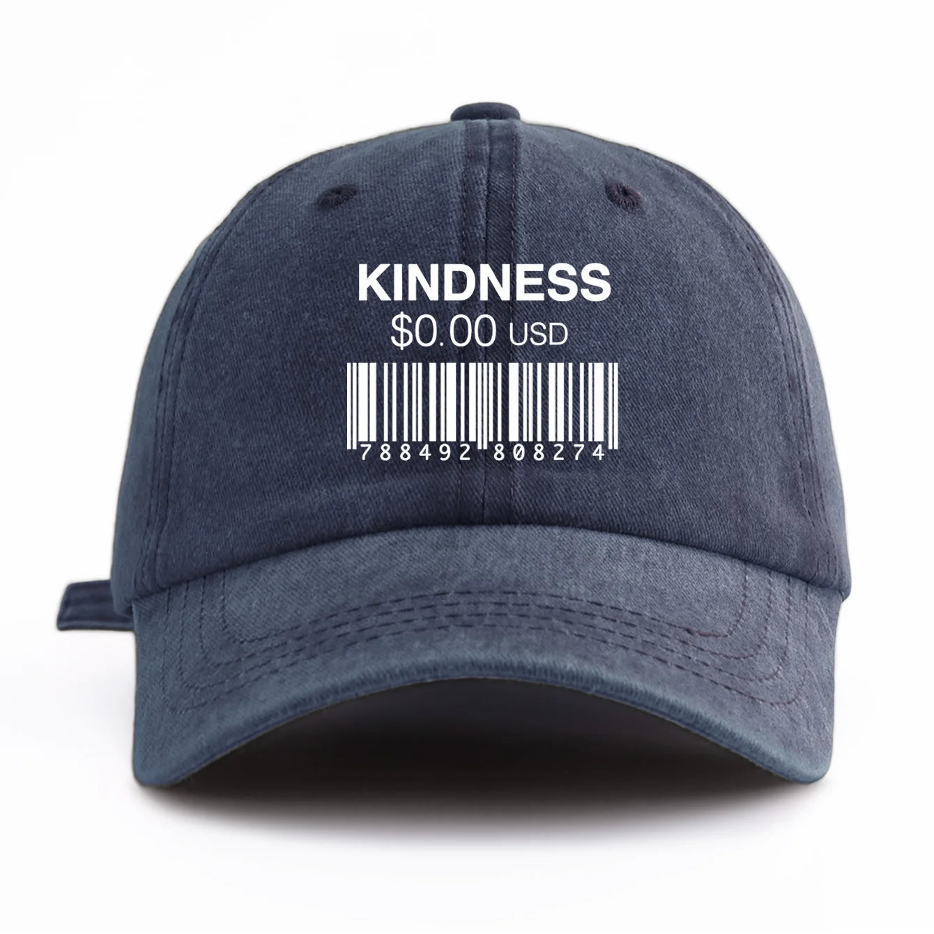 KINDNESS Print Washed Baseball Cap For Adults