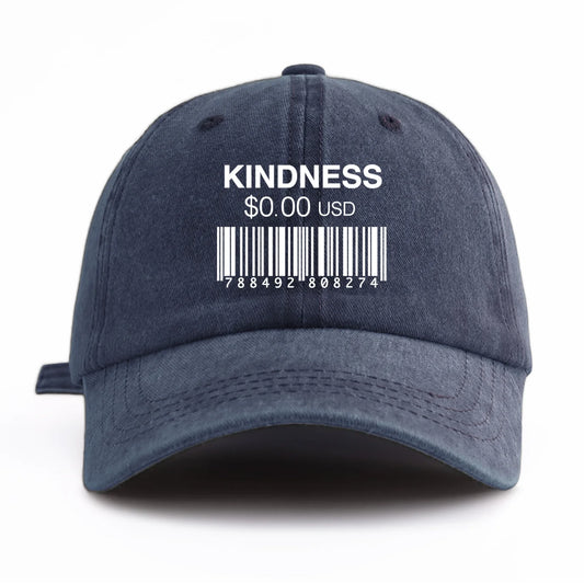 KINDNESS Print Washed Baseball Cap For Adults