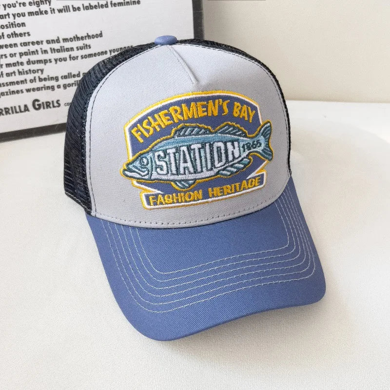 American Retro Baseball Cap Mesh Breathable UPF50+