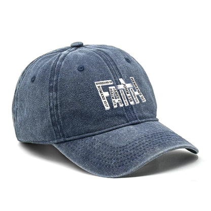 Baseball Cap Black White FAITH