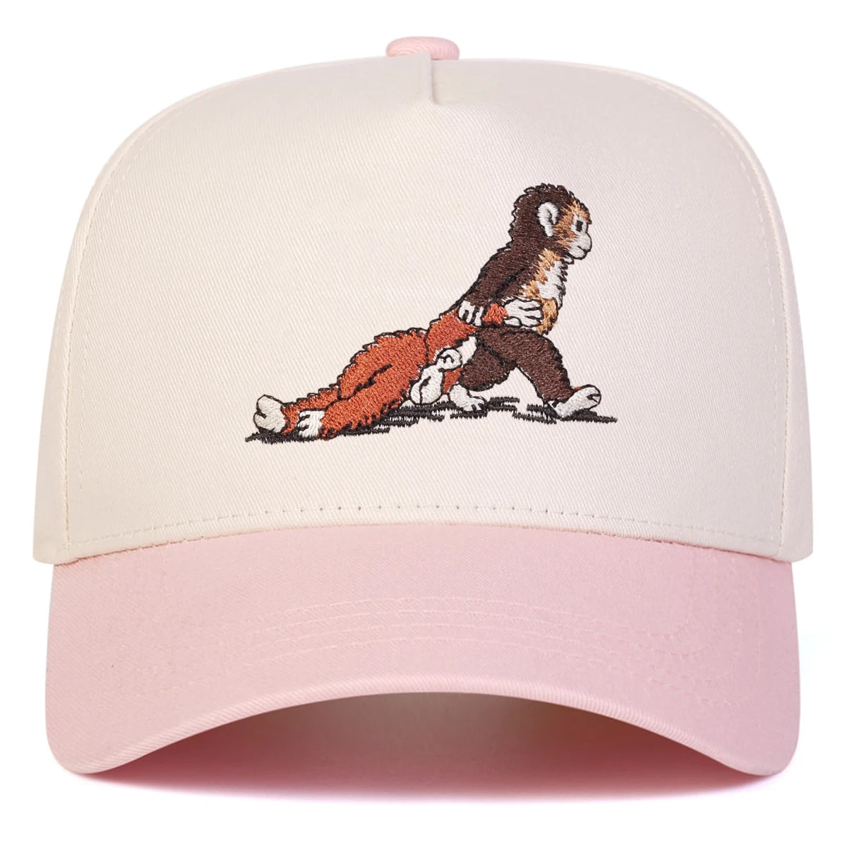 Monkey Embroidery Baseball Cap