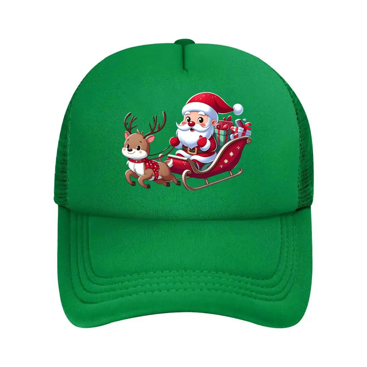 Christmas Santa Reindeer 2026 Mesh Baseball Cap
