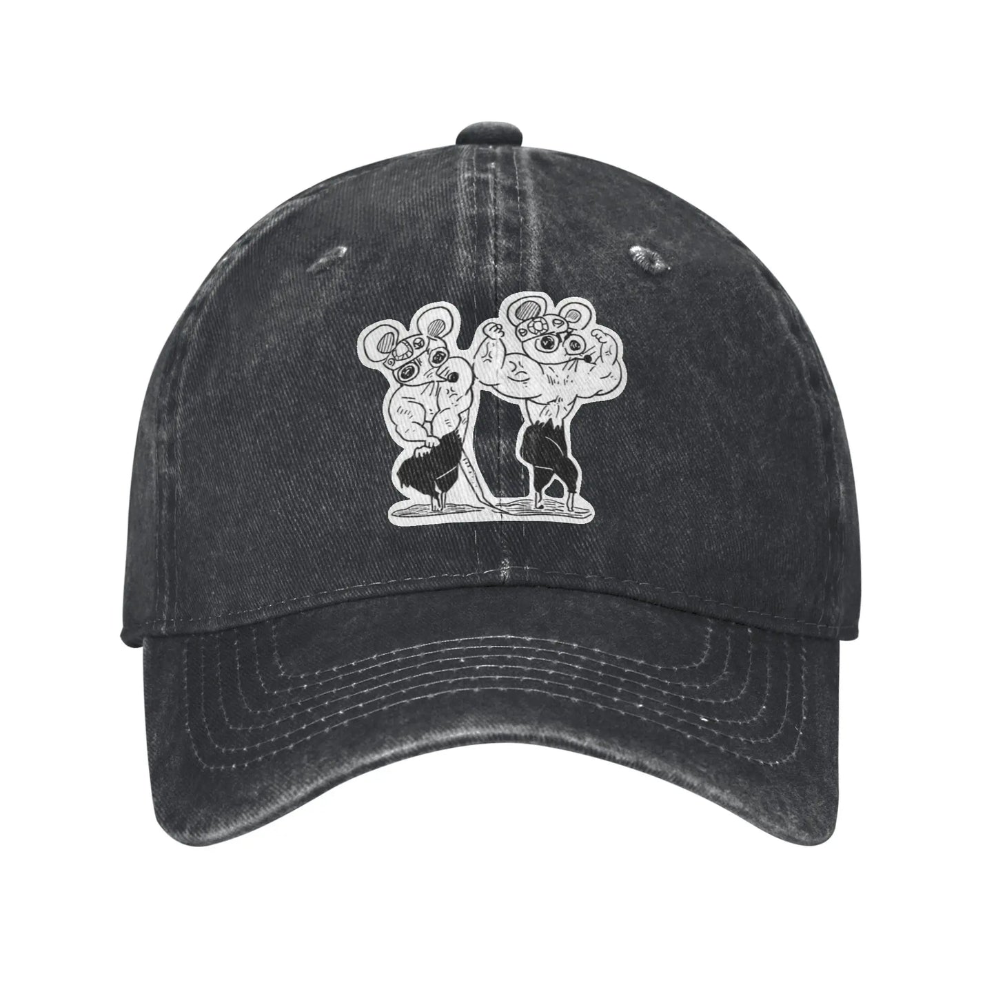 Tengen Uzui Ninju Mice Baseball Caps Vintage Washed Demon Slayer