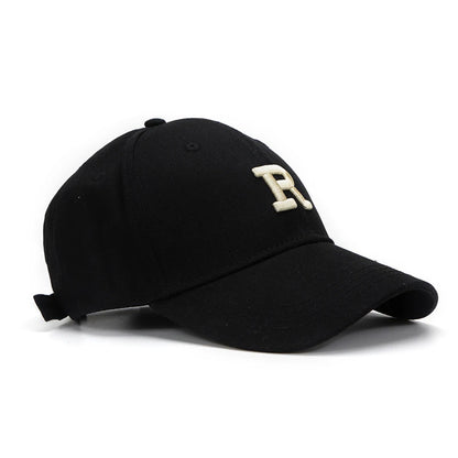 Letter R Embroidery Baseball Cap
