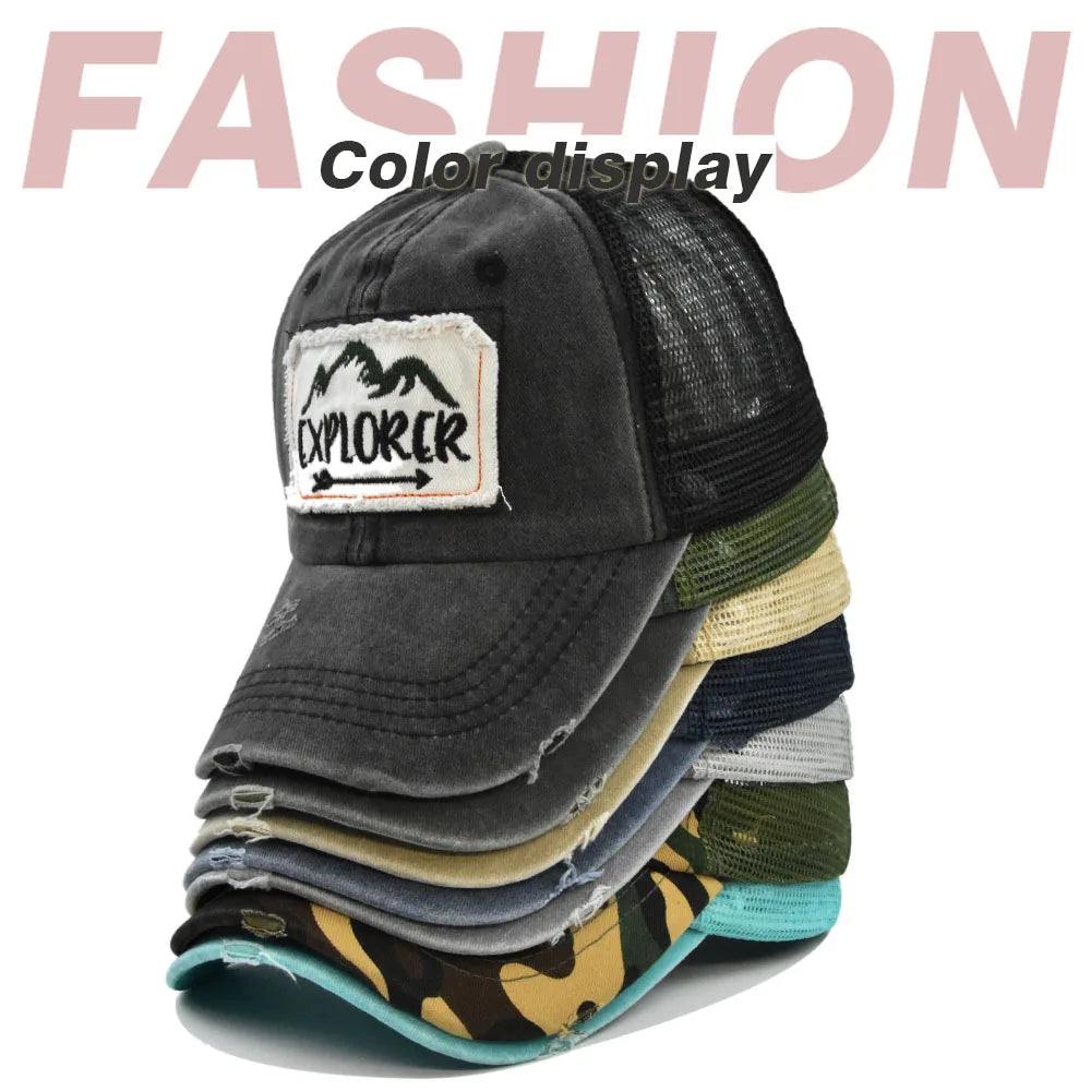 Men Women Simple Letter Patch Design Baseball Cap
