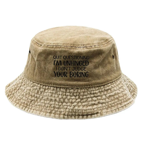 Latest Trend Solid Color Bucket Hat