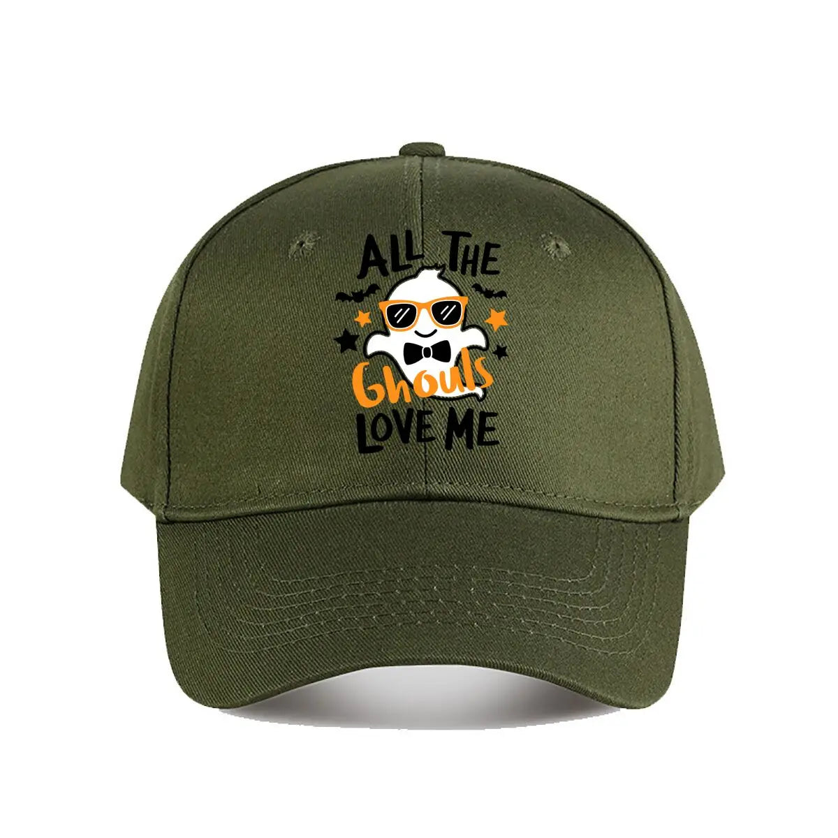 Halloween Ghouls Ghost Baseball Cap