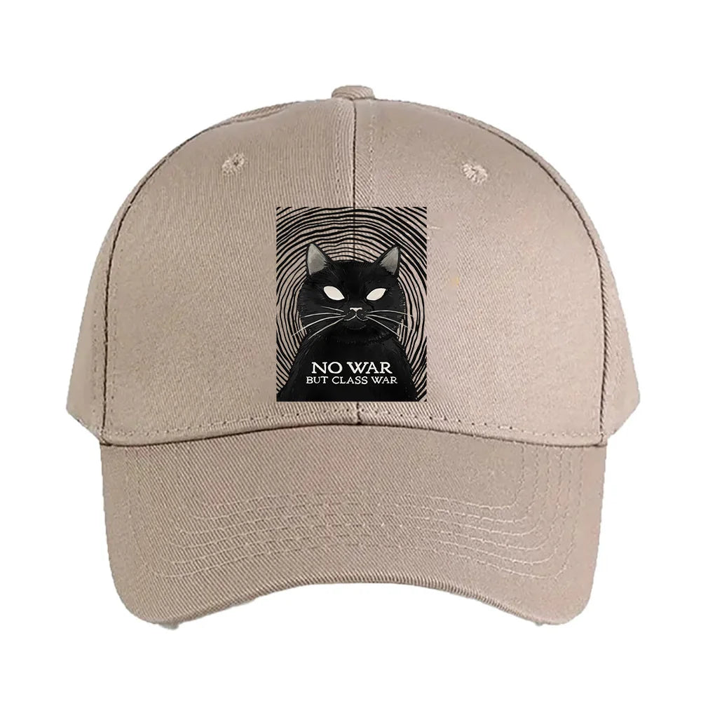 No War But Class War Cat Baseball Cap