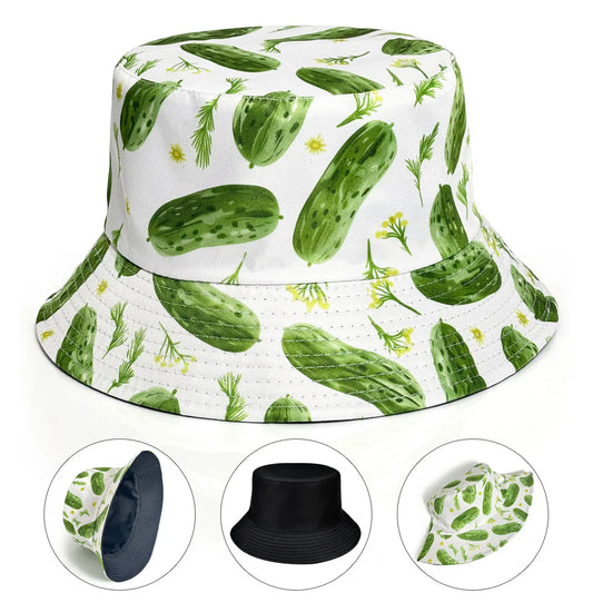 New Cucumber Pattern Printed Fisherman's Hat Bucket Hat