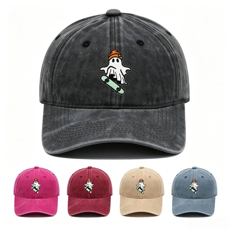 Baseball Cap Skateboard Ghost