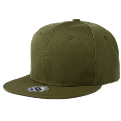 Unisex Cap Plain Snapback Hat High Quality Adult Hip Hop