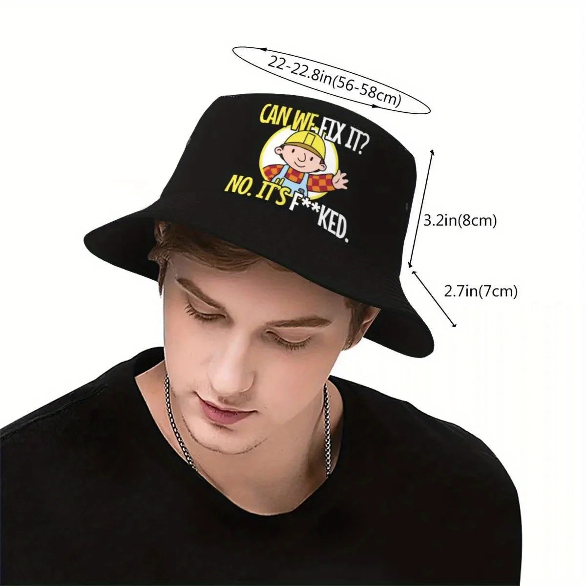 Bob The Builder Can We Fix It Headwear Foldable Bucket Hats