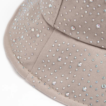 Summer Women Bucket Hat Fashion Colorful Rhinestones Cap For Ladies