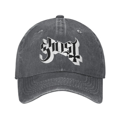 Ghost B.C. Band Denim Fabric Cap Casual Baseball Caps