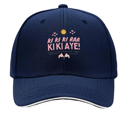 Ki Ki Ki Raa Kiki Aye Pink Text Sandwich Baseball Cap