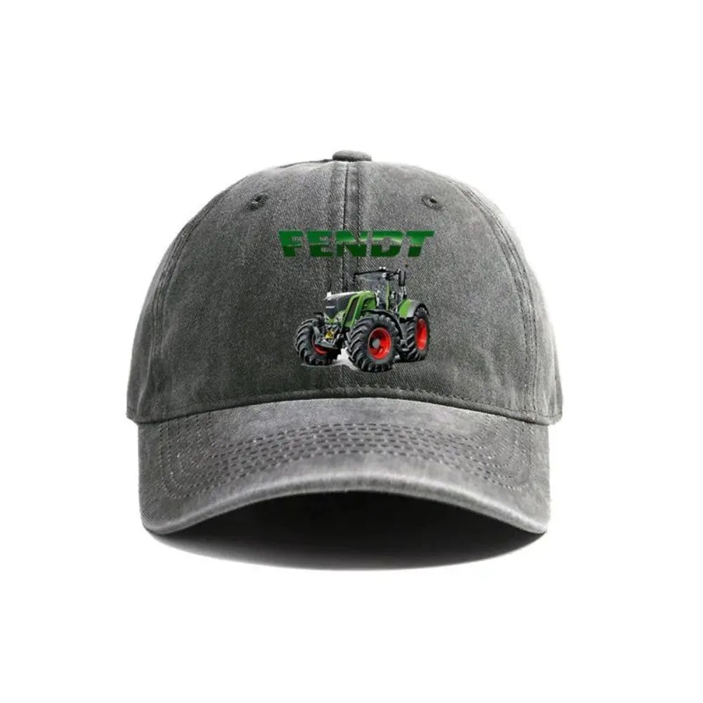 Fendt Agricultural Farming Tractors Distressed Baseball Cap