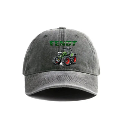 Fendt Agricultural Farming Tractors Distressed Baseball Cap