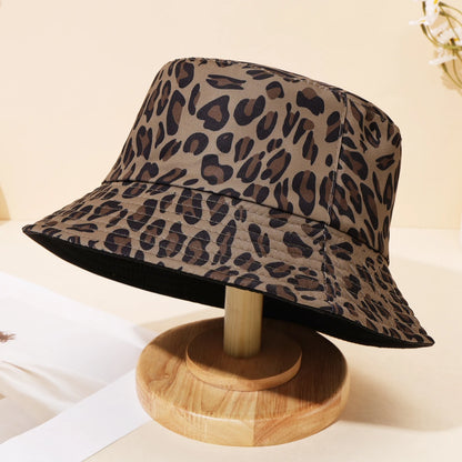Personalized Hip-Hop Leopard Print Retro Bucket Hat