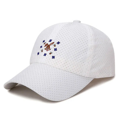 Nesquik Chocolate Milk Rabbit Quick Dry Baseball Cap