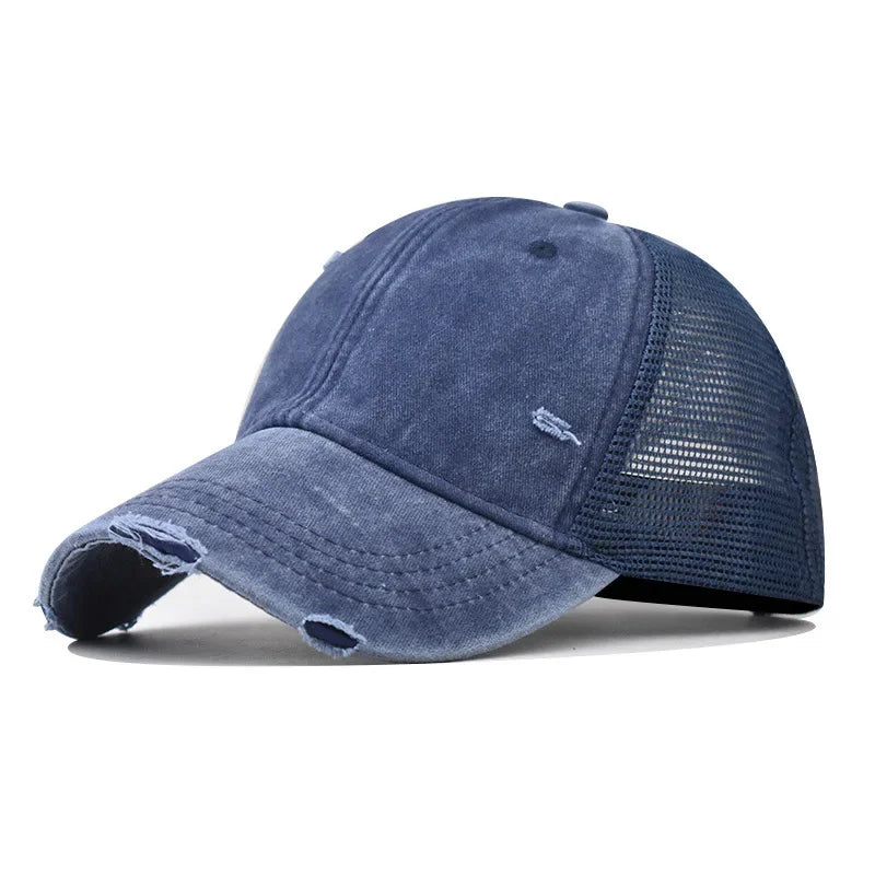 Baseball Cap Made Old Ripped Light Board Caps Men Women