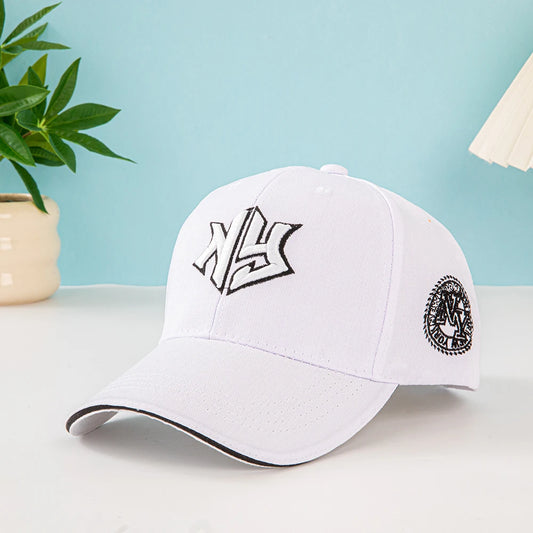Classic New York Baseball Cap White - Unisex Dad Cap