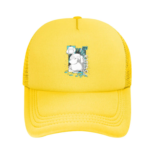 Pokemon Psyduck Anime Unisex Fashion Mesh Baseball Cap