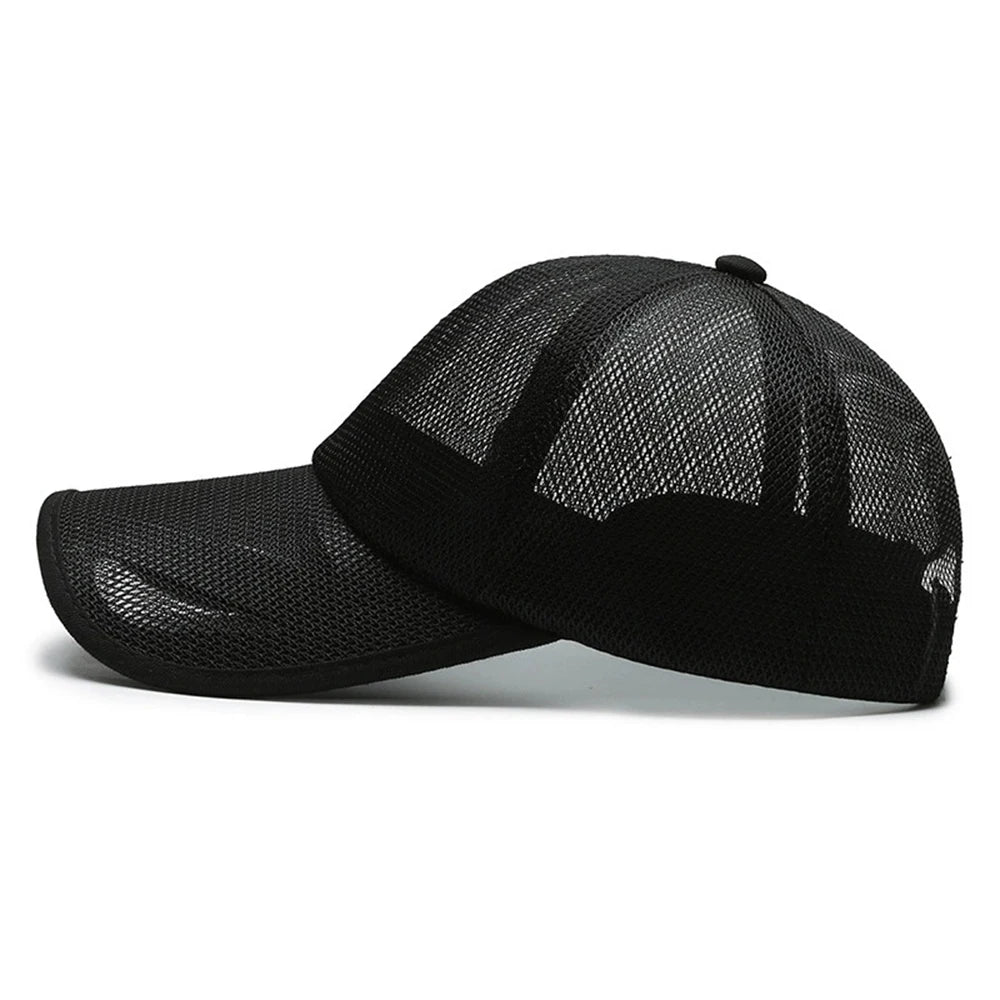 Sports Sunscreen Breathable Mesh Baseball Cap Openwork Brim Sunhat