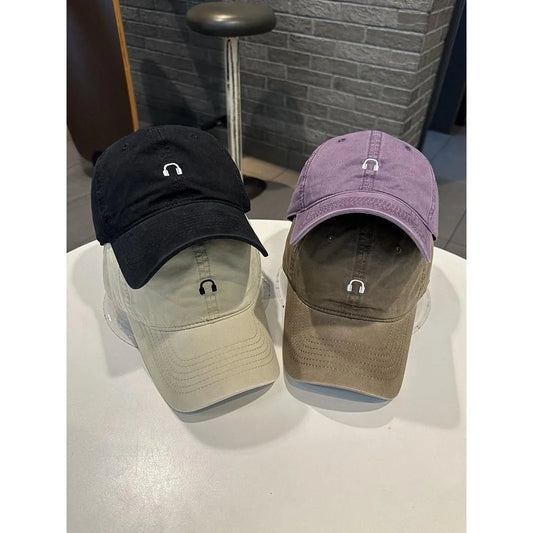 Trendy Brand Baseball Caps Embroidered Headphone Pattern Rounders Cap