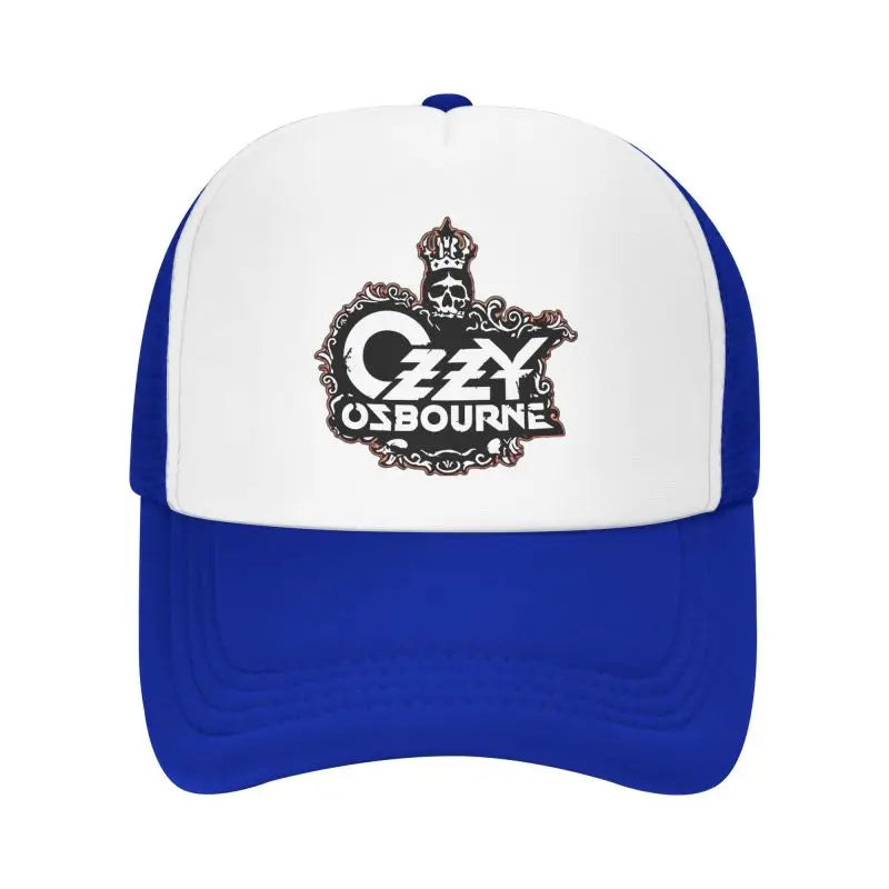 Custom Ozzy Osbourne Metal Hard Rock Print Mesh Baseball Cap