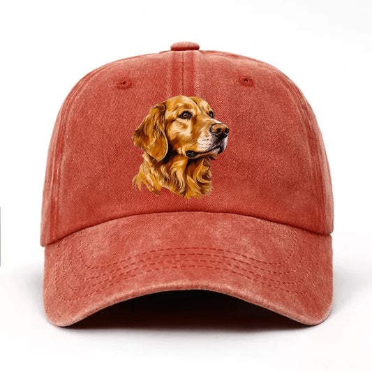 Golden Retriever Printed Baseball Cap