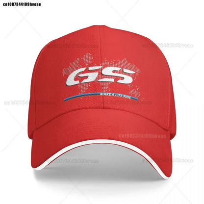 Motorcycle GS World Map Racing Baseball Cap