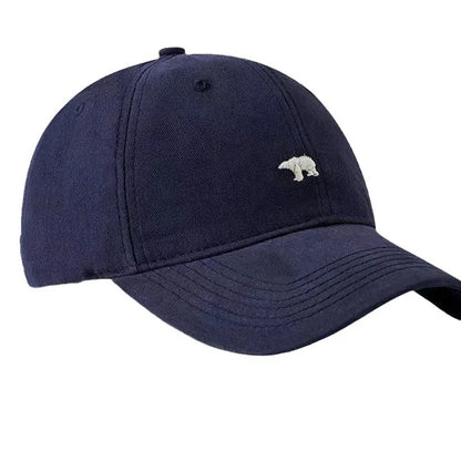 Polar Bear Embroidery Sun Hat Cotton Baseball Cap