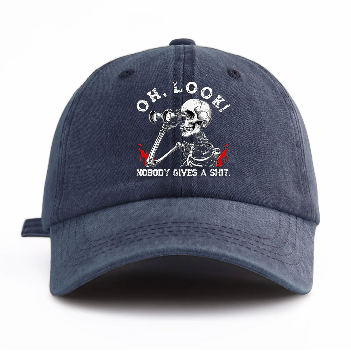 LOOK Print Washed Baseball Cap for Adults