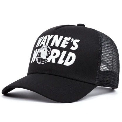 Wayne's World Letter Embroidery Baseball Caps