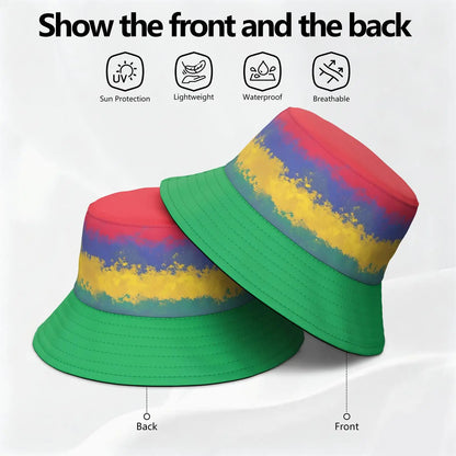 Mauritius Fisherman Hats Free Custom Made Name Team Logo Bucket Cap