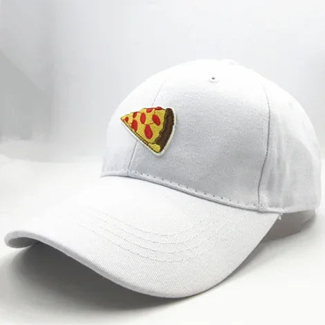 Four Seasons Personality Pizza Embroidery Cotton Baseball Cap For Men And Women