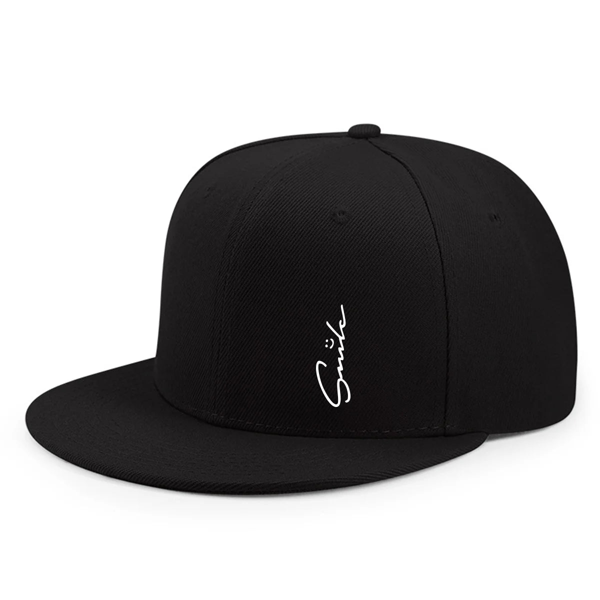 Lettered Smiley Face Print Stylish Baseball Cap For Men And Women